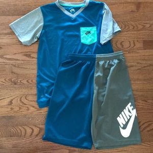 Boys L Nike Shirt and Shorts